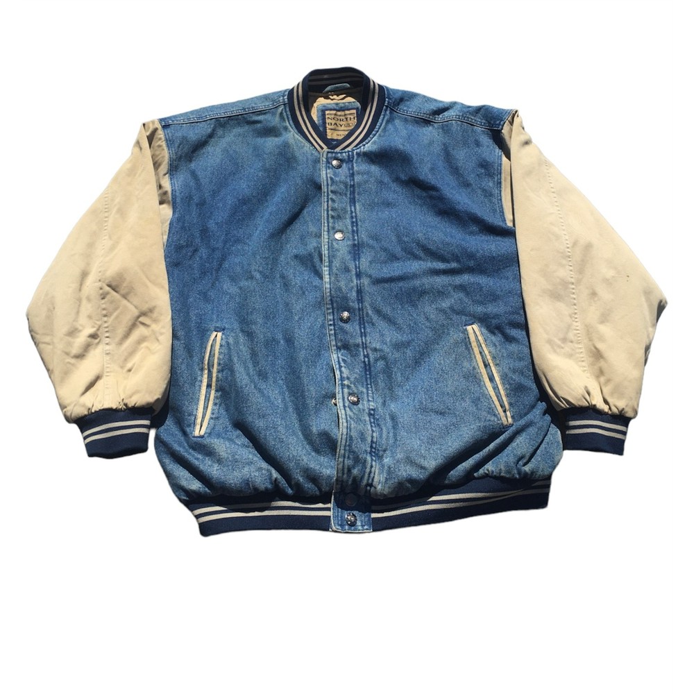 North Bay LTD- Men's VTG Varsity Jean Jacket